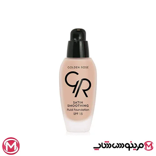 کرم پودر گلدن رز مدل Satin Smoothing با SPF15 شماره 28 حجم 30میل