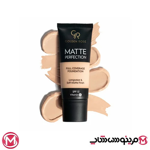 کرم پودر تیوپی گلدن رز مدل MATTE PERFECTION کد N2